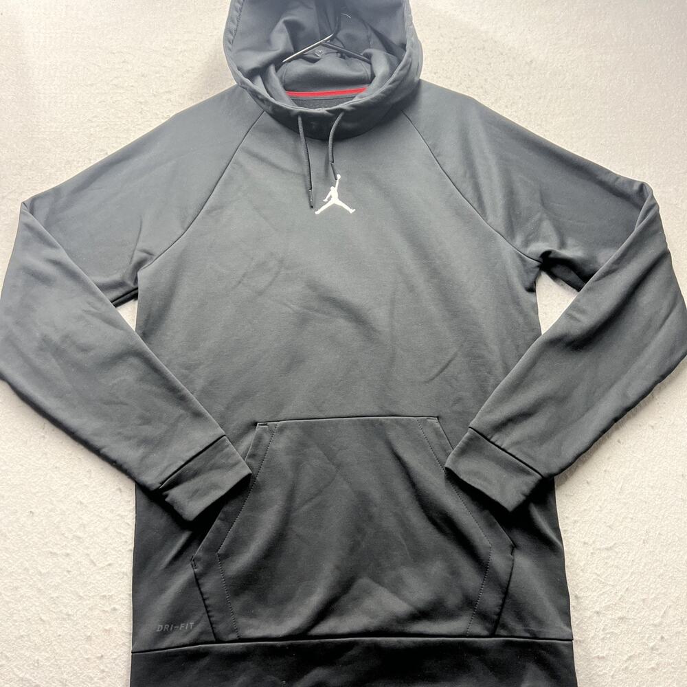 Jordan Brand Dri Fit Hoodie Men’s Medium Black Dri Fit Jumpman Pullover